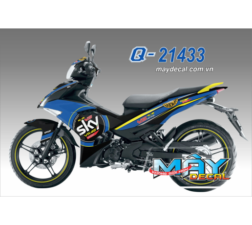 Q 21433 EX 150 SKY RACING TEAM vr 46 xanh gp blue vang yellow den black ys yatekomo