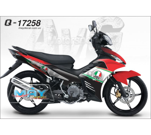 Q 17258 EXCITER co y italia avg  xanh trang do la green red white den black logo 