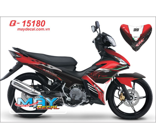 Q 15180 Exciter do red trang white green la vet son co y italy CRG
