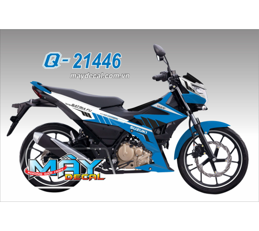 Q 21446 RAIDER 2017 den black xanh gp blue trang white satria fu 
