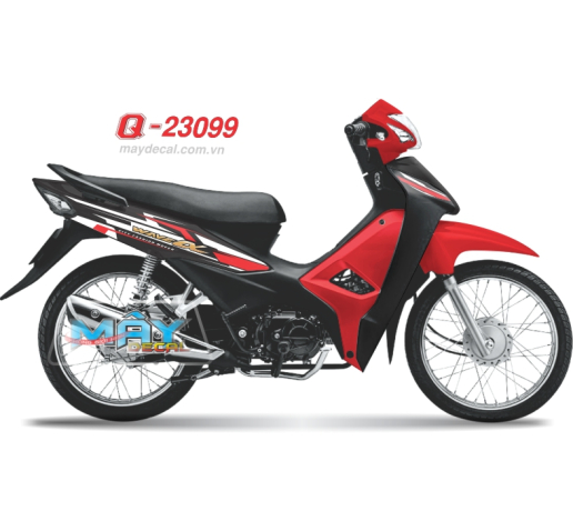 Q 23099 - WAVE 2017 den black do red trang white duong net line 