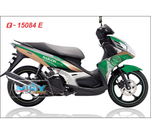 Q 15084 E No bia sai gon xanh la beer trang green xam gray logo dong