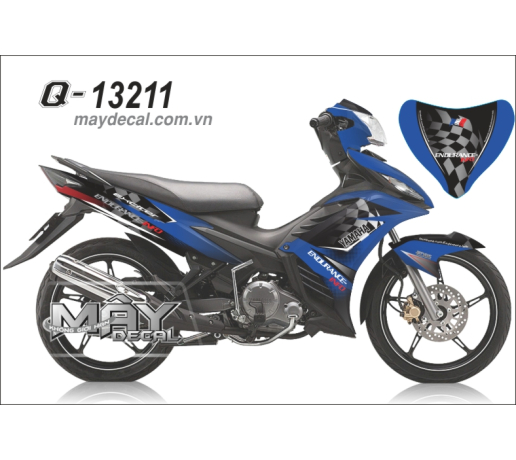 Q 13211 EX 2011 caro yamaha co dua xanh gp trang white blue black den