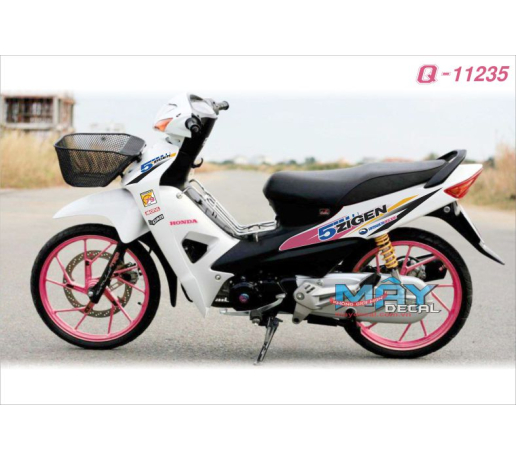 Q 11235 wave tem roi logo tem dau hong pink 