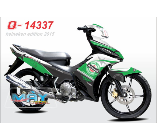 Q 14337 - EX 2011 heineken trang white xanh la bia beer green logo ngoi sao