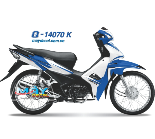 Q 14070 K - WAVE 217 xanh gp trang blue white duong net line airbrush