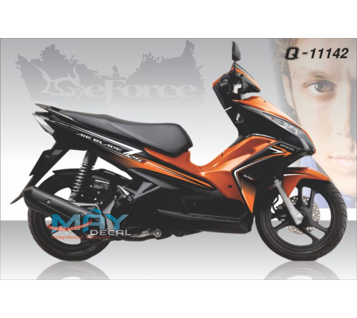 Q 11142 Air blade cam den duong net roi line chim o dai bang eagle oragne black