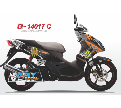 Q 14017 C - Nouvo 4 monster logo xanh kawa green black den DG