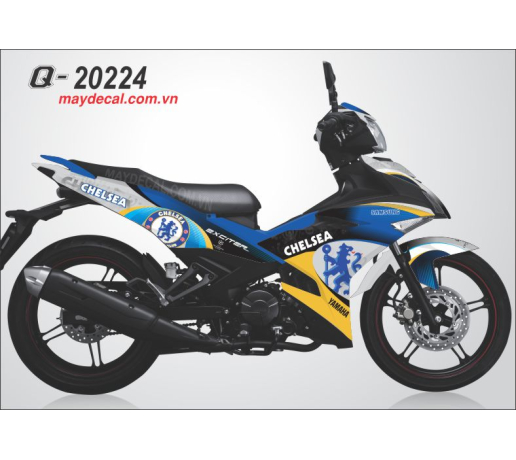 Q 20224 EX 150 CHELSEA the thao sport bong da banh cau lac bo clb xanh duong trang vang blue white y
