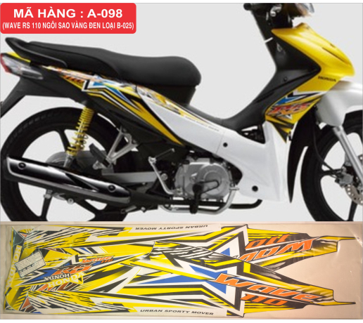 A-098 WAVE RS 110 NGOI SAO VANG DEN LOAI B-025