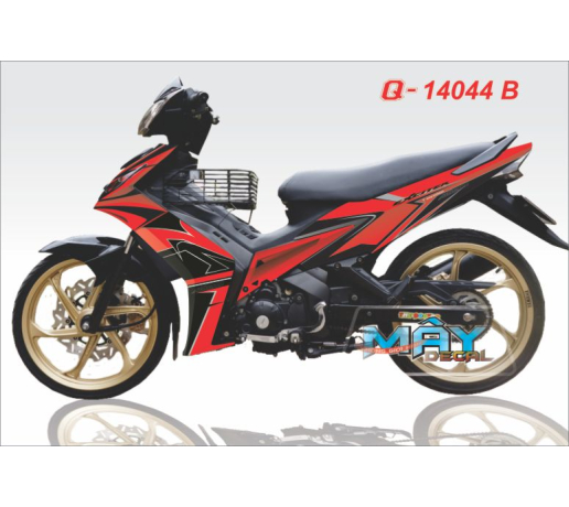 Q 14044 B - Exciter duong net line air brush do den red black