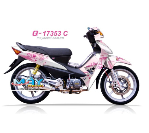 Q 17353 C - WAVE pink panther bao hong dau chan hoat hinh