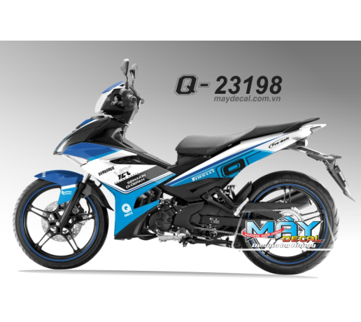 Q 23198 - Ex 150 yec firelli semakin pro bolt  trang white den black xanh blue