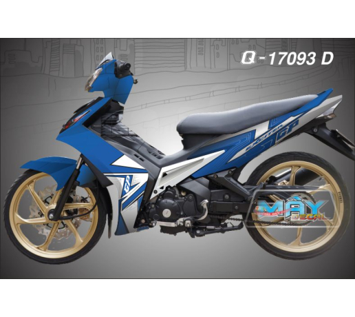 Q 17093 D EX 2010 xanh gp trang, blue white line duong net air brush
