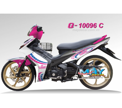 Q 10096 C-  Ex 2010ngoi sao star hong pink duong net line trang white xanh duong blue hong pink