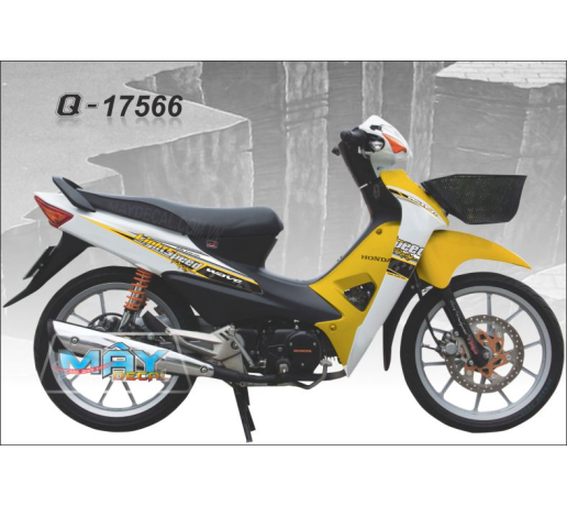 Q 17566 WAVE @ 2012 OK LIGHT SPEED vang trang den black white yellow 