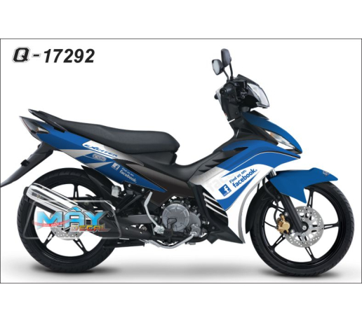 Q 17292 EXCITER facebook FB find us on: trang xanh gp blue white logo