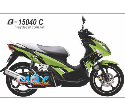 Q 15040 C NOUVO lx xanh z1000 den allstar green black