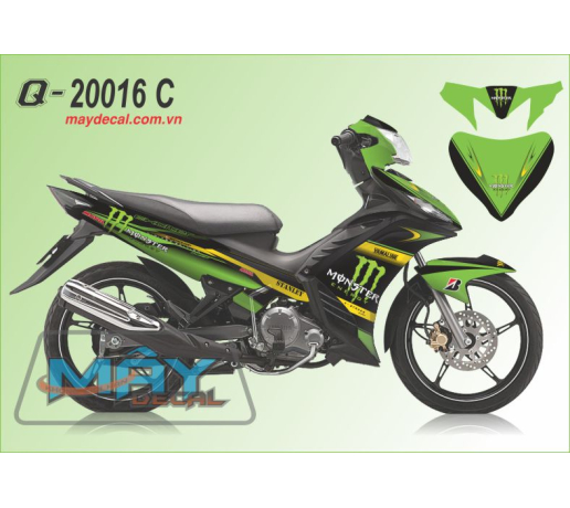 Q 20016  C monster quy devil dau cao vet dunlop xanh kawa z black den logo