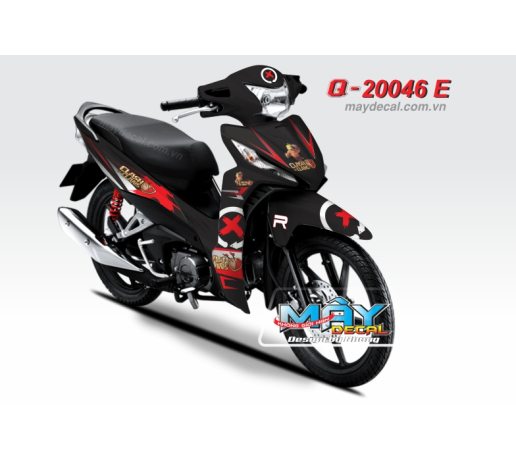 Q 20046 E - WAVE RSX 2014  clash of clan game x den do red black