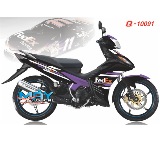 Q 10091 ex fedex tim den purple black duong net line