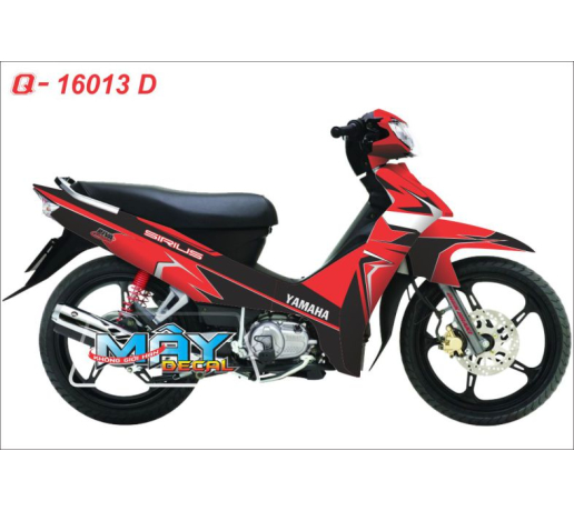 Q 16013 D Sirius HIEU RIVA red black do den line duong net yamaha