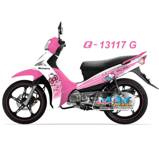Q 13117 G- Si FI trang white hong pink meo hello kitty no cat