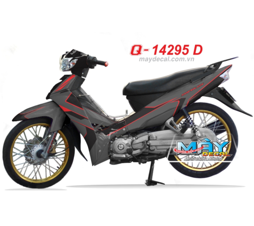 Q 14295 D - Sirius  xam gray red do duong net line airbrush
