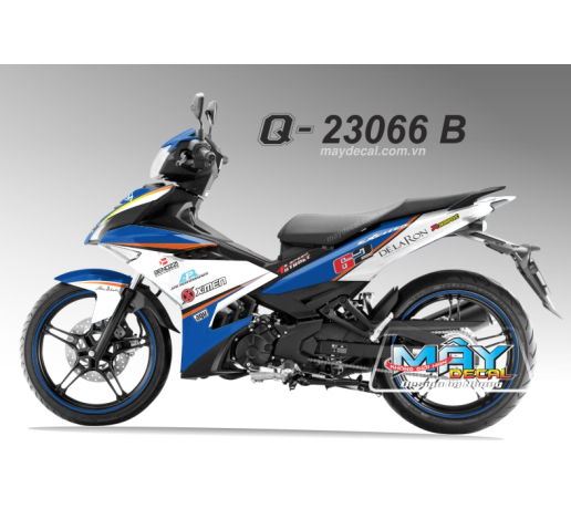 Q 23066 B - Ex 150 trang white xanh gp blue den black do red 62 akrapovic delaron xmen agv 4 stroke