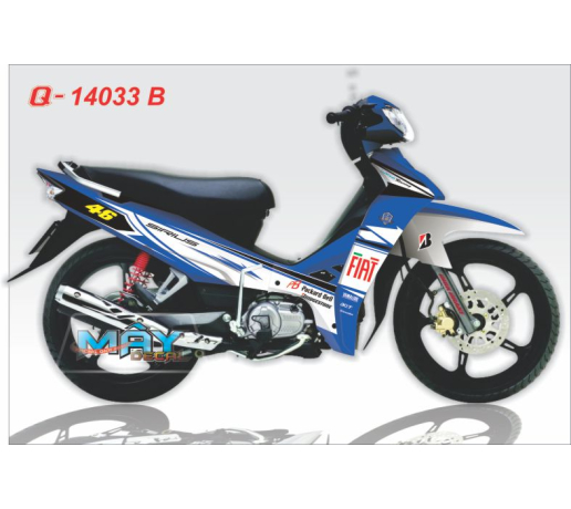 Q 14033 B - SIrius fiat soc yamaha co y xanh trang do la green gp blue white red 46