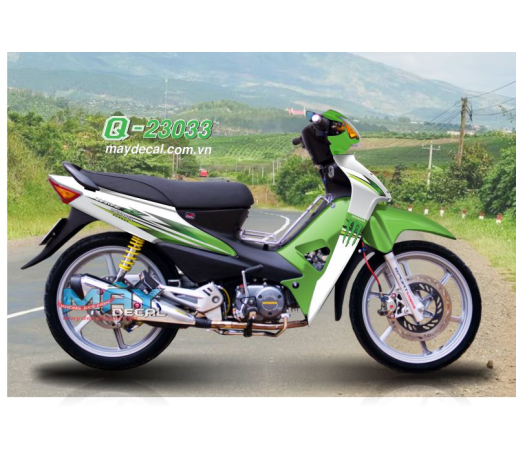 Q 23033 WAVE - Monster xanh dau vet mong tay quy cao kawa green trang white tem roi