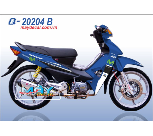 Q 20204 B WAVE @ movistar m monster soc yamaha xanh gp trang blue white