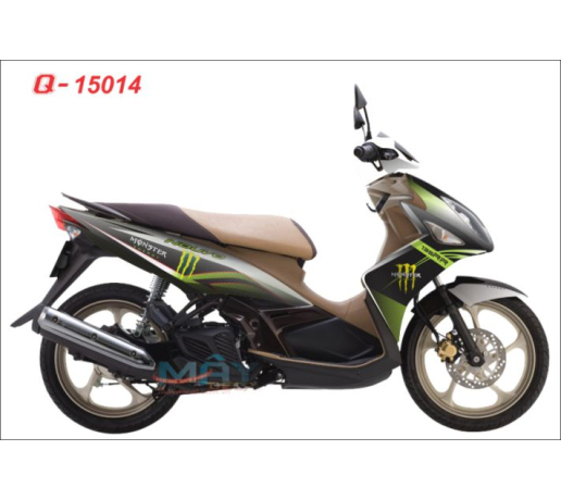 Q 15014 no lx den black xanh la green kawa z monster logo vet mong tay cao quy