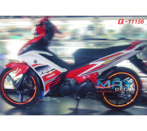 Q 11156 Exciter do trang white red soc yamaha duong net line