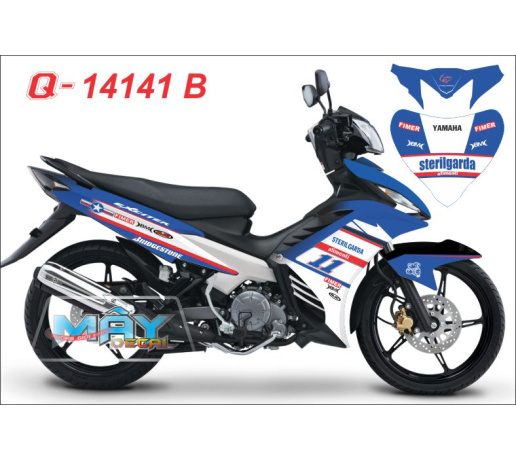 Q 14141 B - EXCITER trang xanh gp white blue fimer bridgestone bm sterilgarda sao star