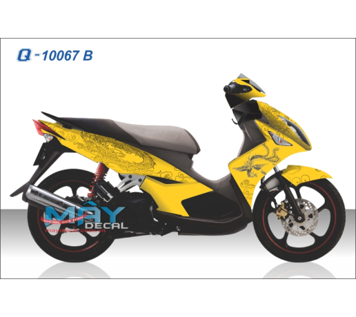 Q 10067 B NO 4 rong dragons chau a long thin vang den black yellow