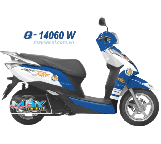 Q 14060 W - Lead 2014 xanh GP trang tiger bia beer white blue cop ho logo