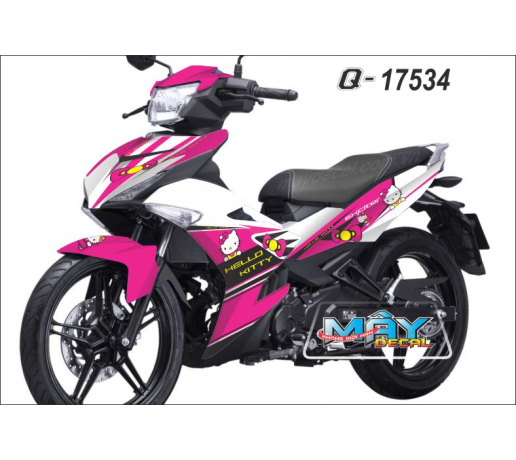 Q 17534 EXCITER 150 hello KITTY trang hong pink white