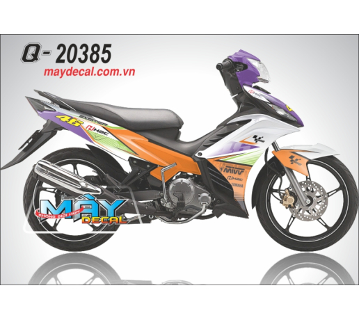 Q 20385 EX 2011 TIM  VIOLET CAM ORANGES TRANG WHITE XANH LA GREEN MIVV H2C  46 MOTOGP  