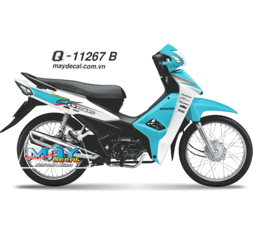 Q 11267 B - WAVE 2017 duong net line tem dau logo xanh duong ngoc tem roi