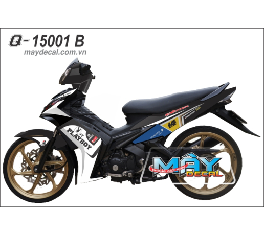 Q 15001 B EXCITER trang den black white playboy tho