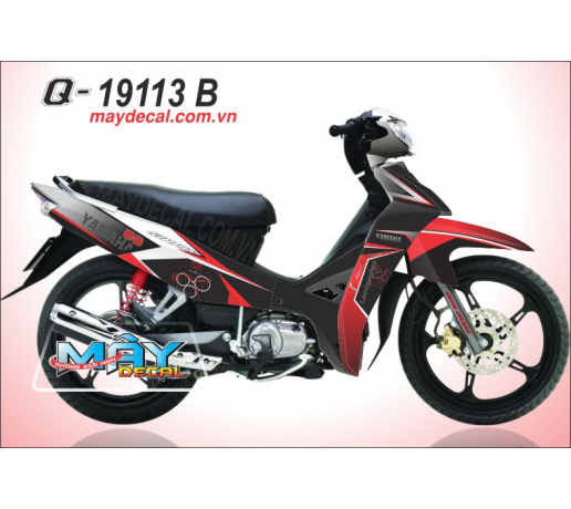 Q 19113 B SI do den black red duong net dong ho line watch lamboghini logo