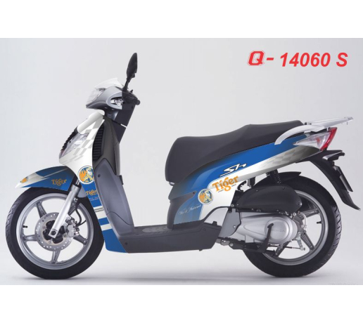 Q 14060 S - SH 2008 xanh GP trang tiger bia beer white blue cop ho logo