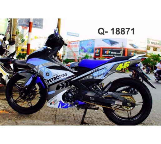 Q- 18871 EXCITER 150 PETRONAS MX KING NITRON TRANG XANH BAC