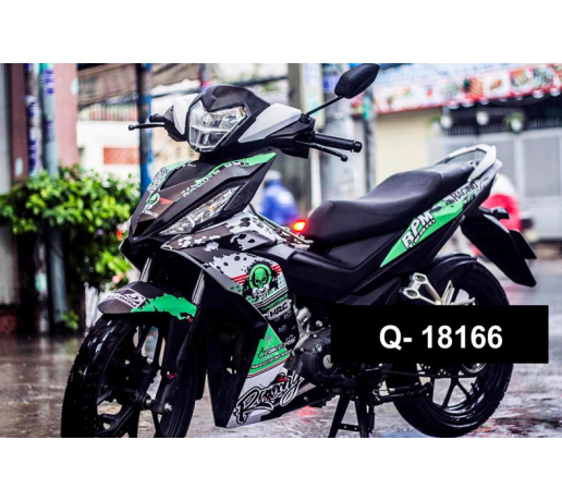 Q- 18166 WINNER SKULL DAU LAU XANH TRANG DEN