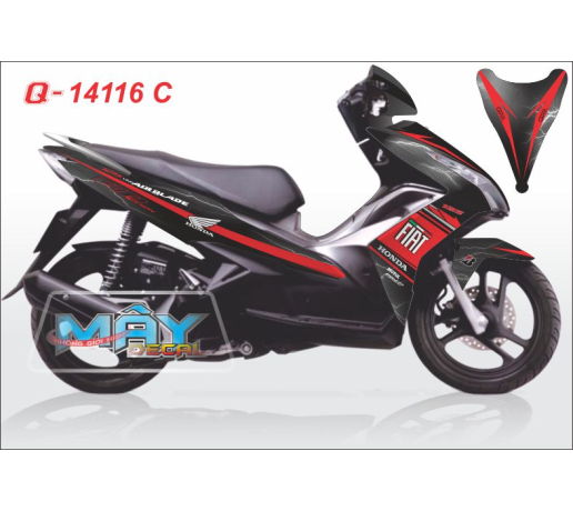 Q 14116 C - air blade 2013 do den fiat gp sam set red black trang xanh blue