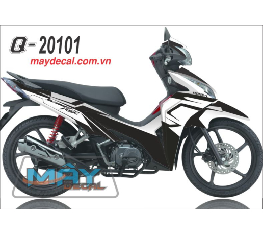Q 20101 wave rsx 2012 trang den black white duong net line