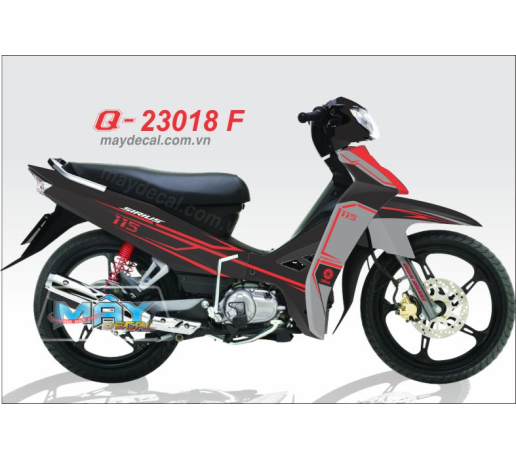 Q 23018 F - Sirius chi duong net line den xam do red black gray