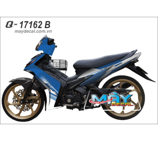 Q 17162 B EXCITER 2010 xanh gp blue trang white soc duong net line