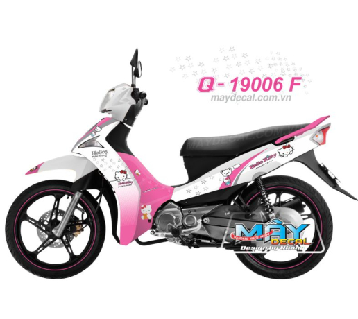 Q 19006 F - Si Fi Hello Kitty hello kitty cat meo hong pink trang white sao star hoa flower